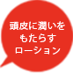 頭皮に潤いをもたらすローション