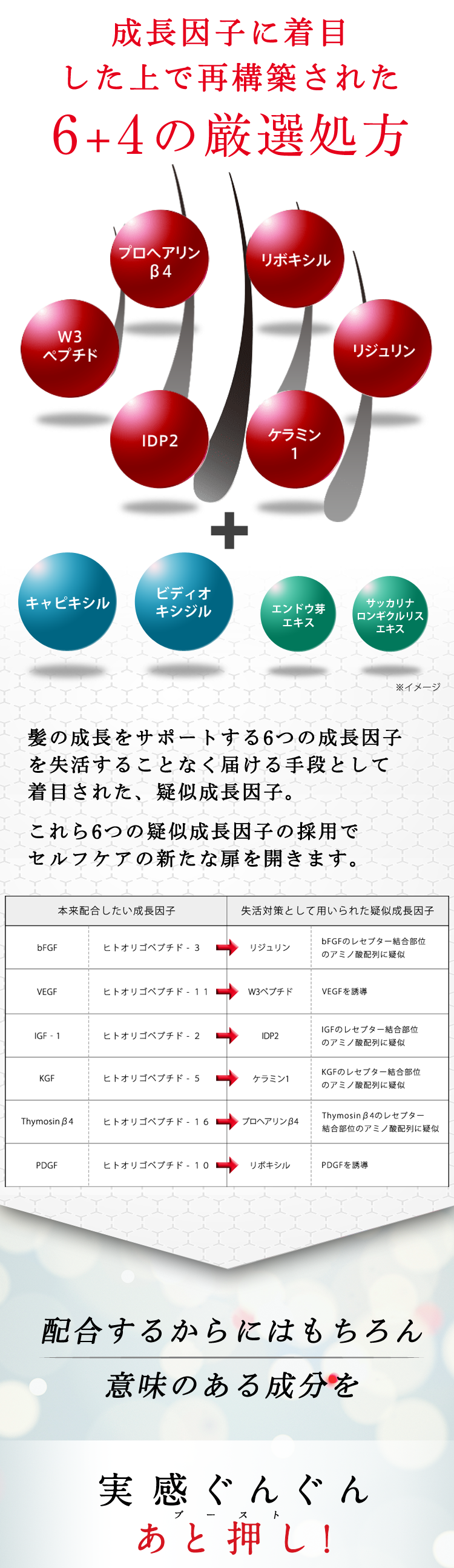頭髪知識を育むメソ・レポート あきらめかけた頭皮にも頭髪の可能性は存在する？ 頭髪の構造は、頭皮の中にある「毛根」とそこから伸びて頭皮から上に露出した「毛幹」の２つの部分に分けられます。通常、目に見える「毛幹」部分を髪の毛と呼んでいますが、構造的な観点から言えば「毛根」が存在する限り「目には見えなくても髪の毛は存在している」と言えるでしょう。健やかな頭髪のためには、頭髪が根ざしている頭皮環境から整えていくことが重要になります。