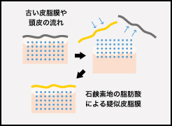 1 疑似皮脂膜を形成し、頭皮のうるおいを逃がしません。