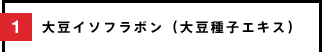 1 大豆イソフラボン（大豆種子エキス）