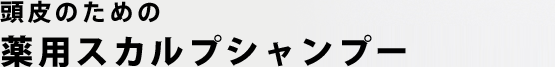 頭皮のための薬用スカルプフォーマットシャンプー